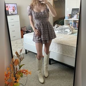 Pink and Lilac Floral Summer Altar’d State Romper